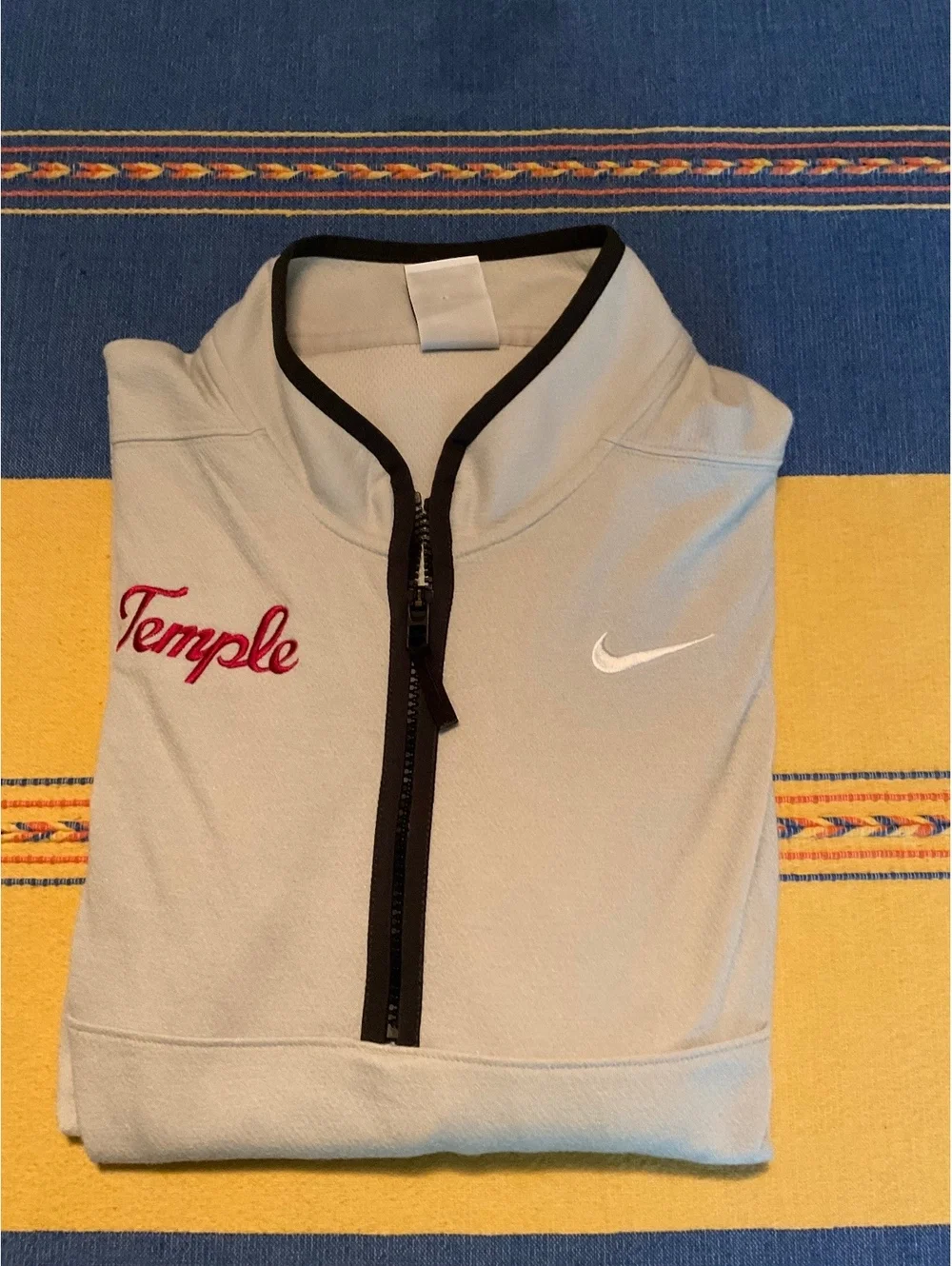 Nike Temple Light Gray 1/4 Zip Med